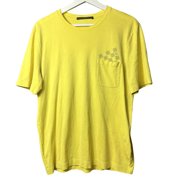 LV Louis Vuitton Paris Women's Yellow T-Shirt Size Medium - Picture 1 of 11